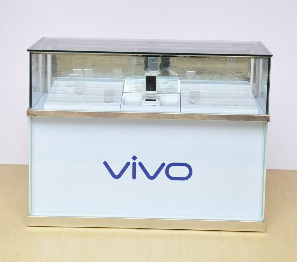 厂家直销 vivo手机展柜 玻璃烤漆步步高手机展示柜台